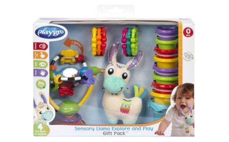 PLAYGRO dovanų rinkinys Sensory Llama Explore and Play, 0188328 