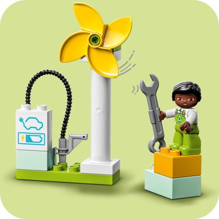10985 LEGO® DUPLO Town Vėjo turbina ir elektromobilis 10985
