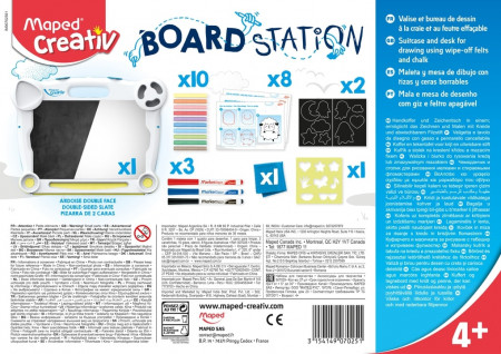 MAPED CREATIV Board station for erasable drawing piešimo rinkinys su lenta, 0251 0251
