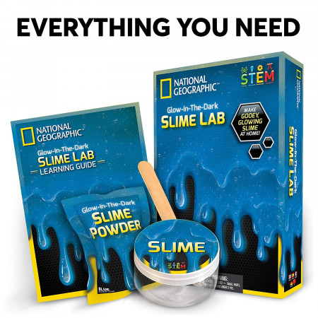 NATIONAL GEOGRAPHIC rinkinys Slime Science Kit Blue, NGSLIMEB NGSLIMEB