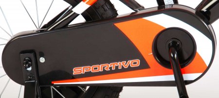 VOLARE Sportivo dviratis 14" oranžinės ir juodos sp., 2042 2042