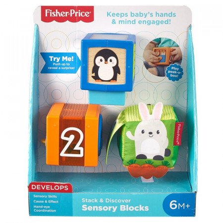 FISHER PRICE Stack and discover sensory blocks (FI), 03120004 3120004