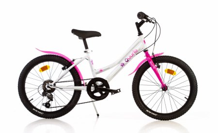 QUURIO BIKE vaikiškas bėginis dviratis, dydis 20”, rožinis-baltas, 420 D 420 D