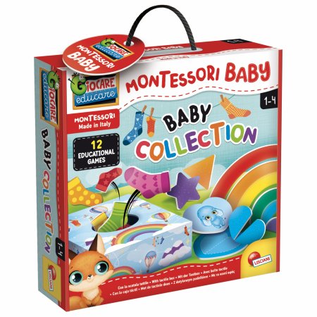 LISCIANI MONTESSORI BABY 12 edukacinių žaidimų rinkinys Baby Collection, 97111 97111