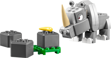 71420 LEGO® Super Mario™ Raganosio Rambio papildomas rinkinys 71420