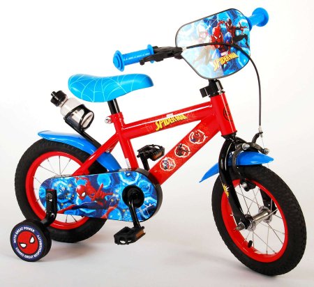 VOLARE Spiderman dviratis 12" raudonos ir mėlynos sp., 21254-CH-NL 21254-CH-NL
