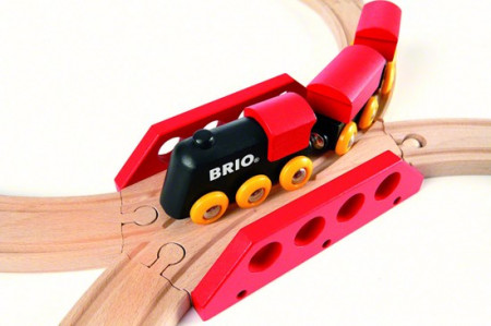 BRIO traukinių rinkinys medinis, 8 dalys, 33028 33028