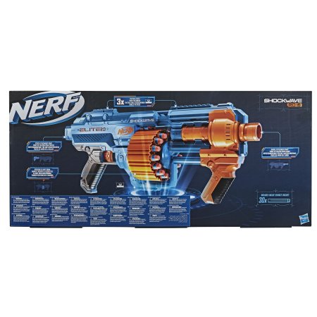 NERF žaislinis šautuvas Elite 2.0 Shockwave, E9527EU4 E9527EU4