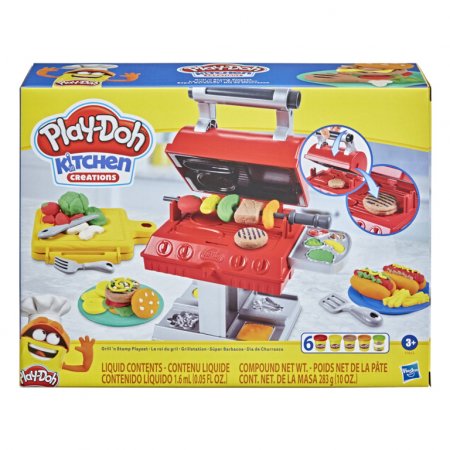 PLAY DOH rinkinys Grill and Stamp, F06525L0 F06525L0