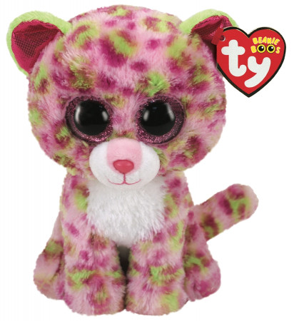 TY Beanie Boos pliušinis rožinis leopardas LAINEY 15cm, TY36312 TY36312