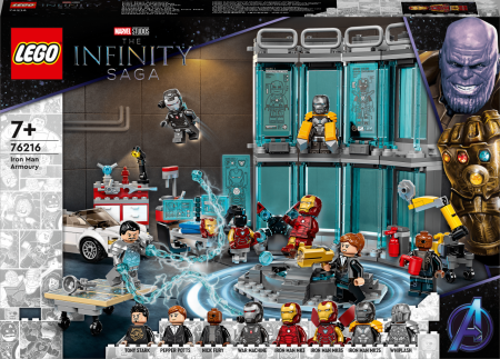 76216 LEGO® Marvel Avengers Movie 4 Geležinio žmogaus arsenalas 76216