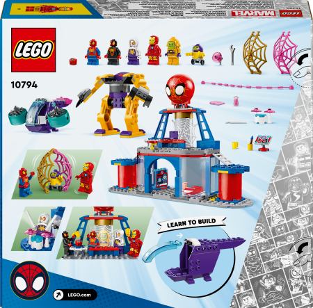 10794 LEGO® Spidey Voriuko komandos voratinklių sukimo būstinė 