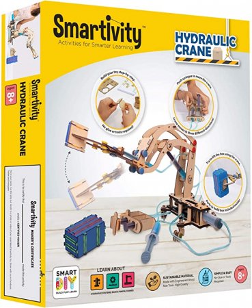 SMARTIVITY konstruktorius-hidraulinis kranas Pump It Move It, SMRT1018 SMRT1018
