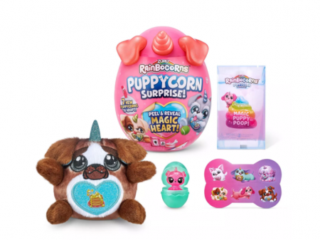 RAINBOCORNS pliušnis žaislas su aksesuarais Puppycorn Surprise, 4 serija, 9251 9251