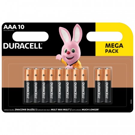 DURACELL baterijos AAA, 10 vnt.,DURB066 DURB066