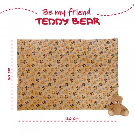 PERLETTI pliušinis žaislas su antklode Teddy meška, 13066 13066