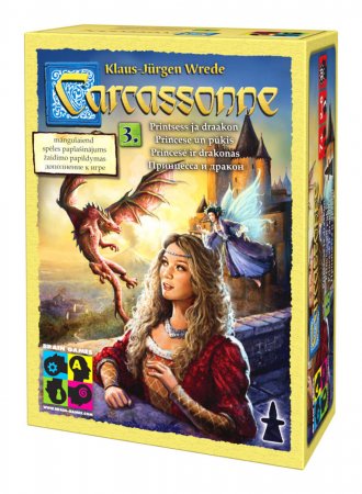BRAIN GAMES Carcassonne 3 papildymas: princesė ir drakonas, BRG#CCE3 BRG#CCE3