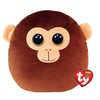 TY Squishy Beanies pliušinė beždžionė DUNSTON, 25cm, TY39241 TY39241