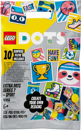 41958 LEGO® DOTS Papildomi DOTS – 7 serija – SPORTAS 41958