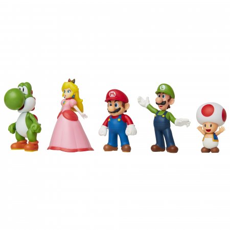 NINTENDO 5" Super Mario figūrėlių rinkinys, 5 vnt., 400904 400904
