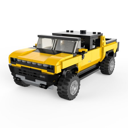 RASTAR 1:30 surenkamas automodelis Hummer EV, asort., oranžinis/geltonas, 454 dalys, 93700 
