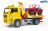 BRUDER sunkvežimis geltonas su raudonu džipu, 02750 02750