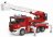BRUDER 1:16 gaisrinis automobilis Scania R-Series su besisukančiomis kopėčiom ir vandens siurbliu, 03590 03590
