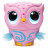 OWLEEZ interektyvus žaislas Pelėda, rožinė, 6053359/6055598 6053359