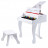 HAPE žaislinis pianinas Deluxe Grand, baltas, E0338A E0338A