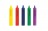 COLORINO KIDS vonios pieštukai, 5 spalvos, 67300PTR 67300PTR