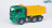 BRUDER sunkvežimis žalias su geltona priekaba, 02765 02765